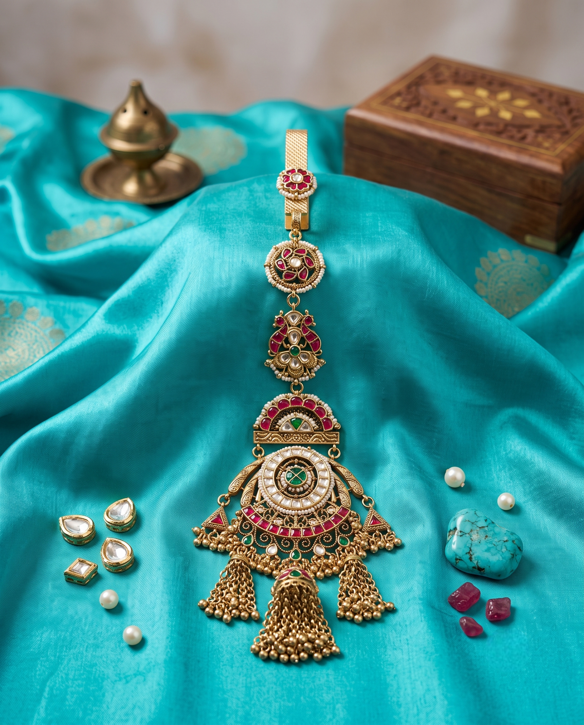 Gold Plated Heritage Kundan Juda
