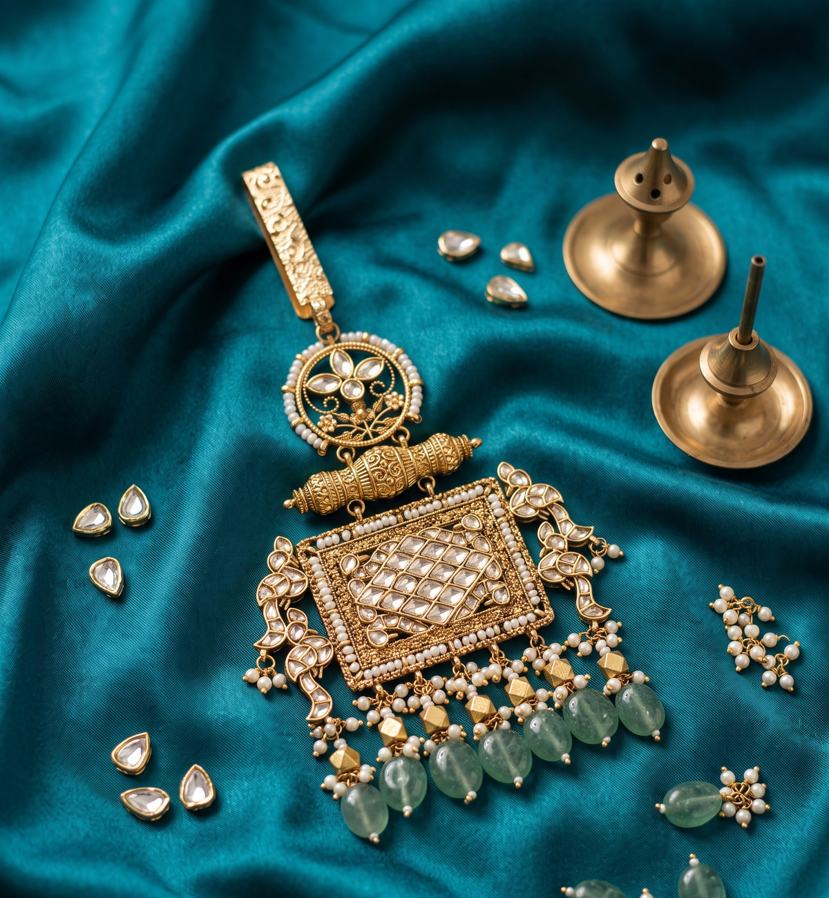 Gold Plated Jadau Traditional Juda