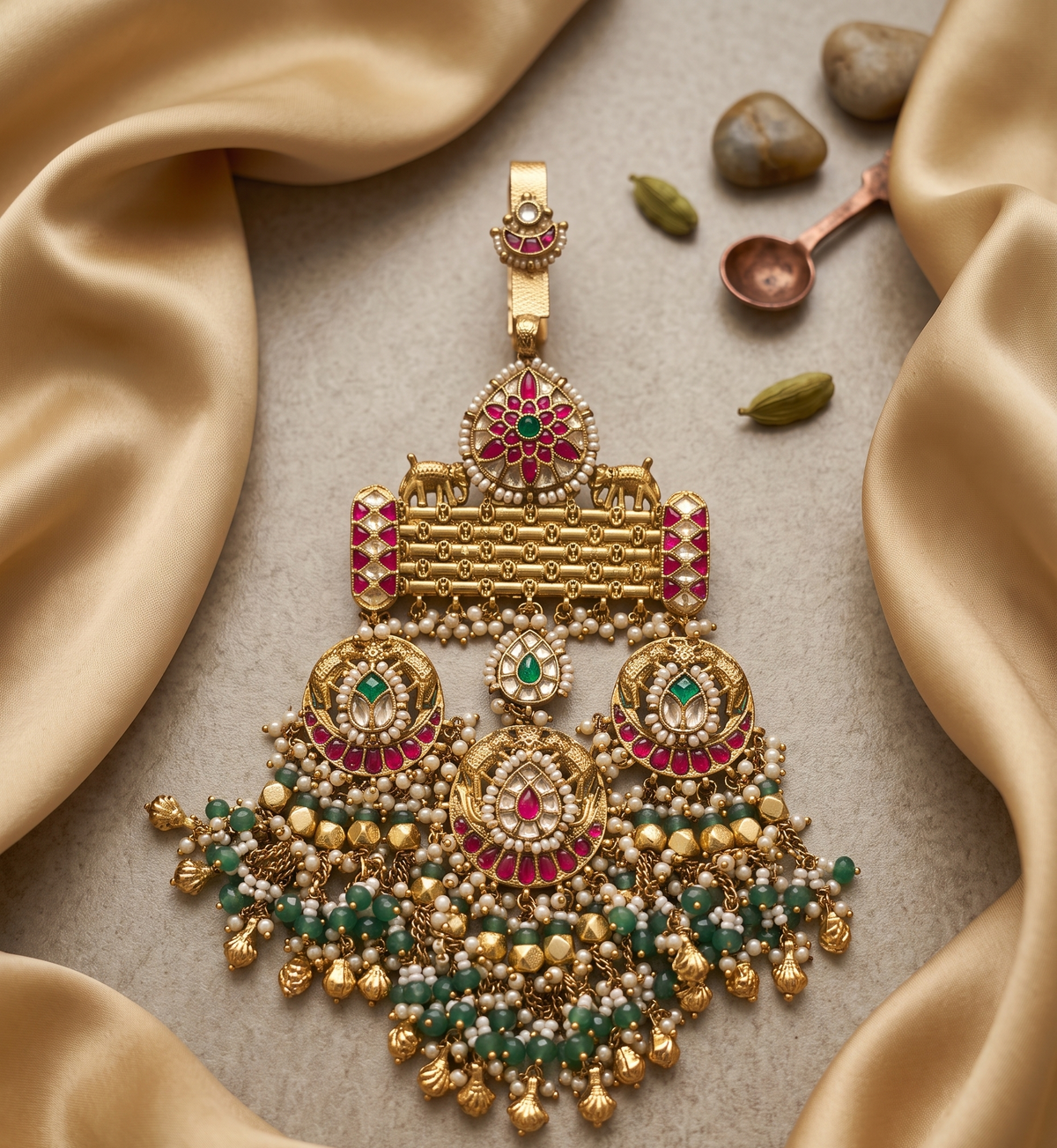 Gold Plated Royal Jadau Juda