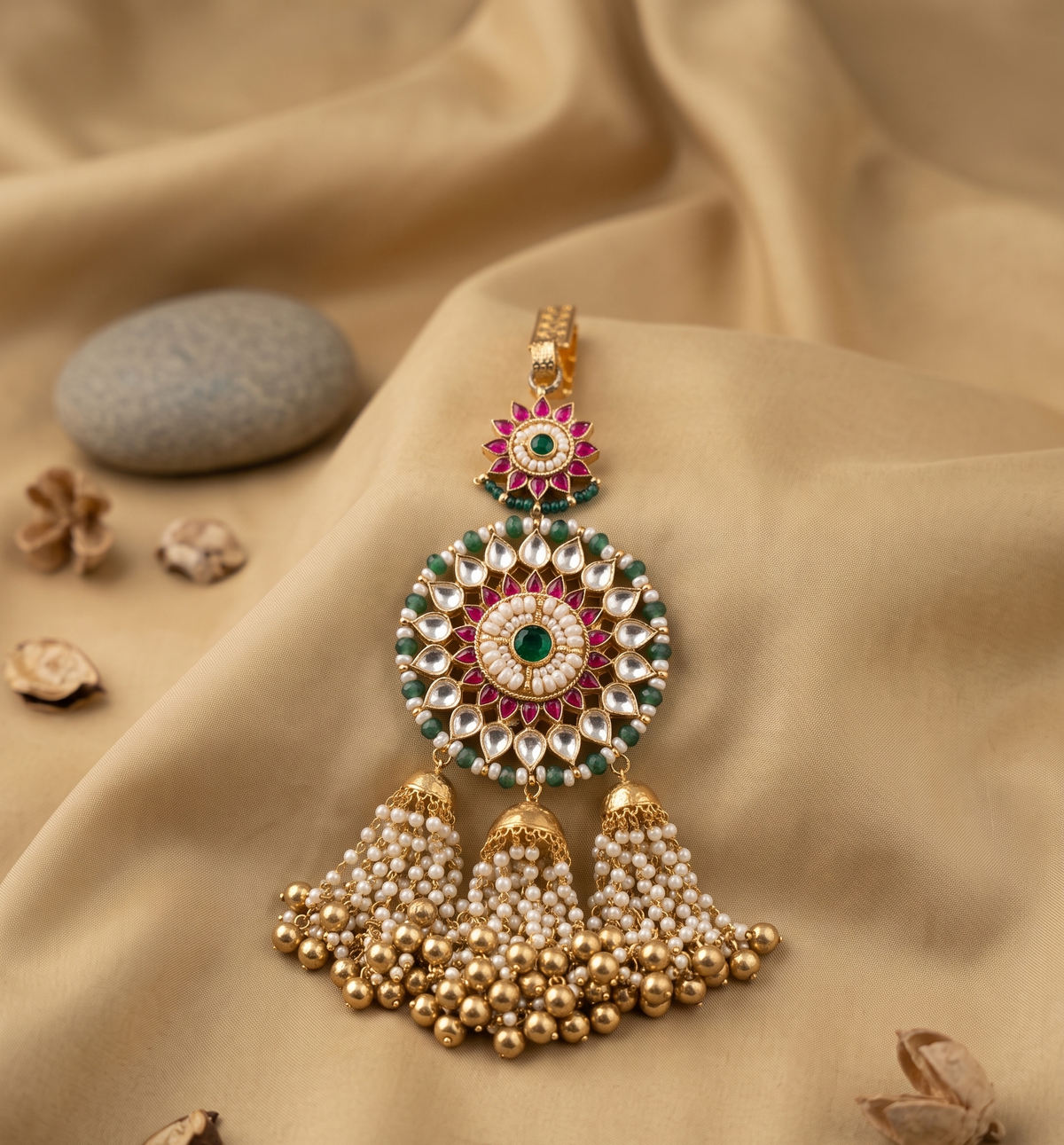 Gold Plated Classic Kundan Juda