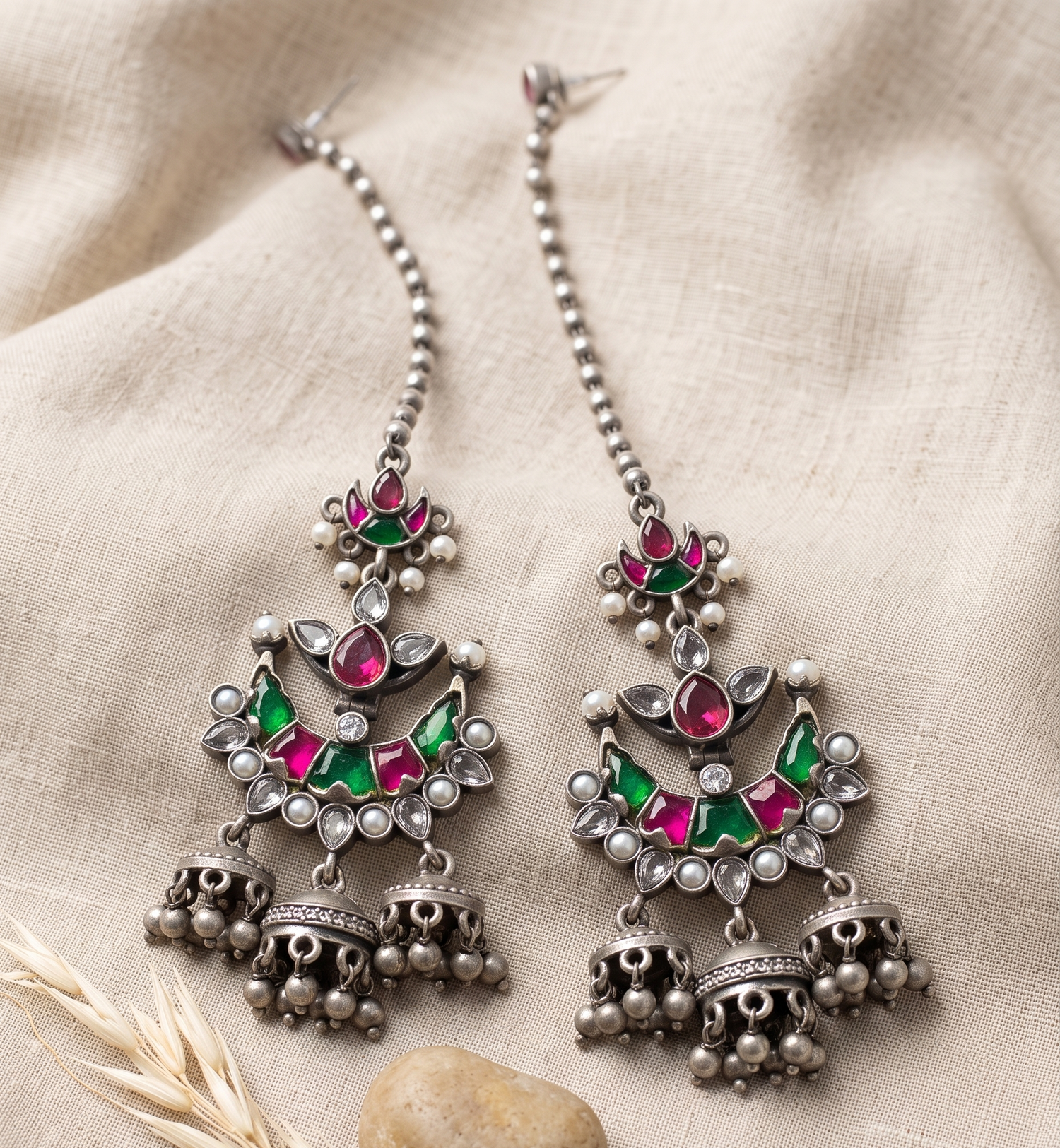 Silver Plated Traditional Drop Earrings