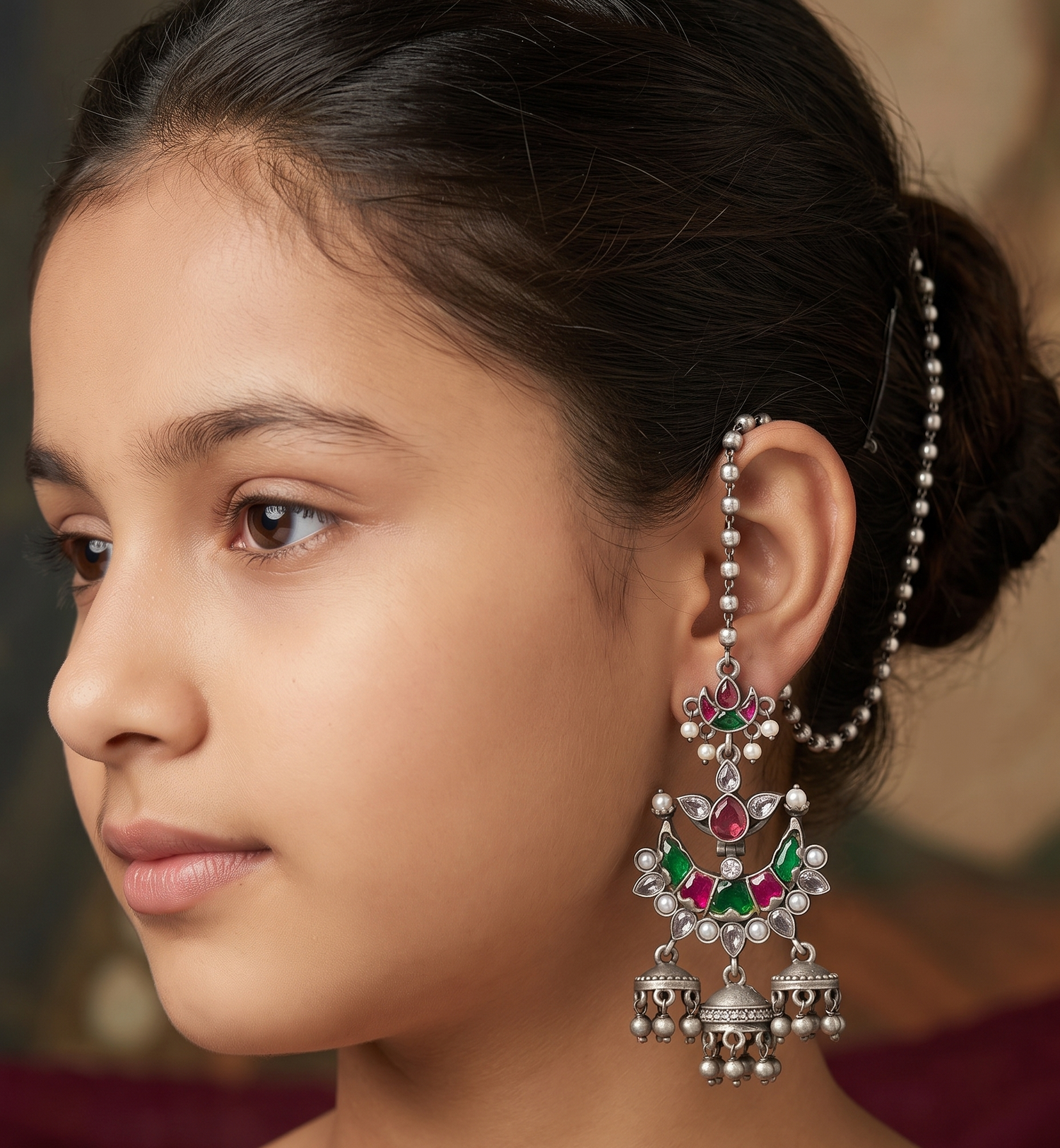 Silver Plated Traditional Drop Earrings