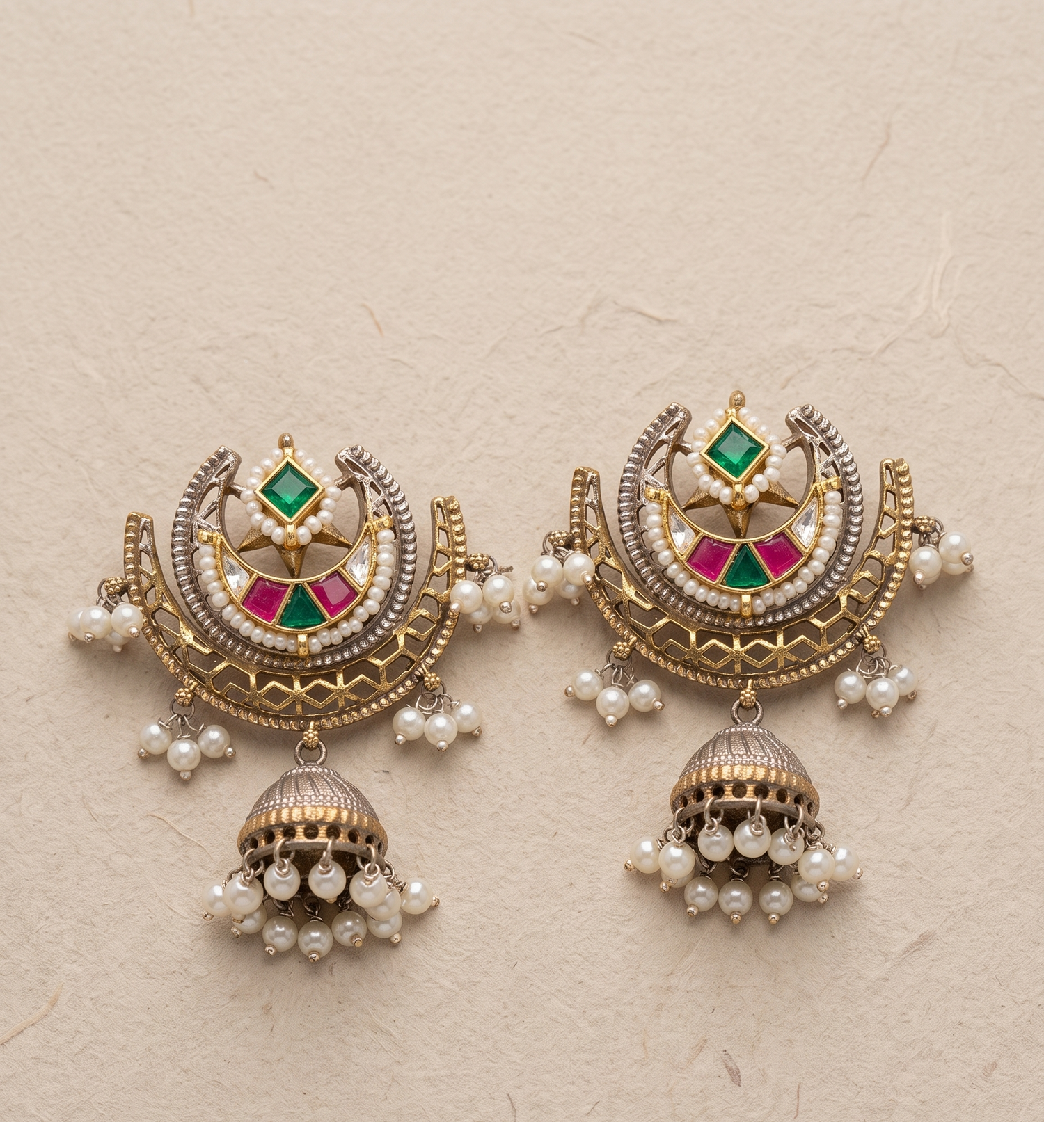 Silver Plated Classic Pearl Earrings