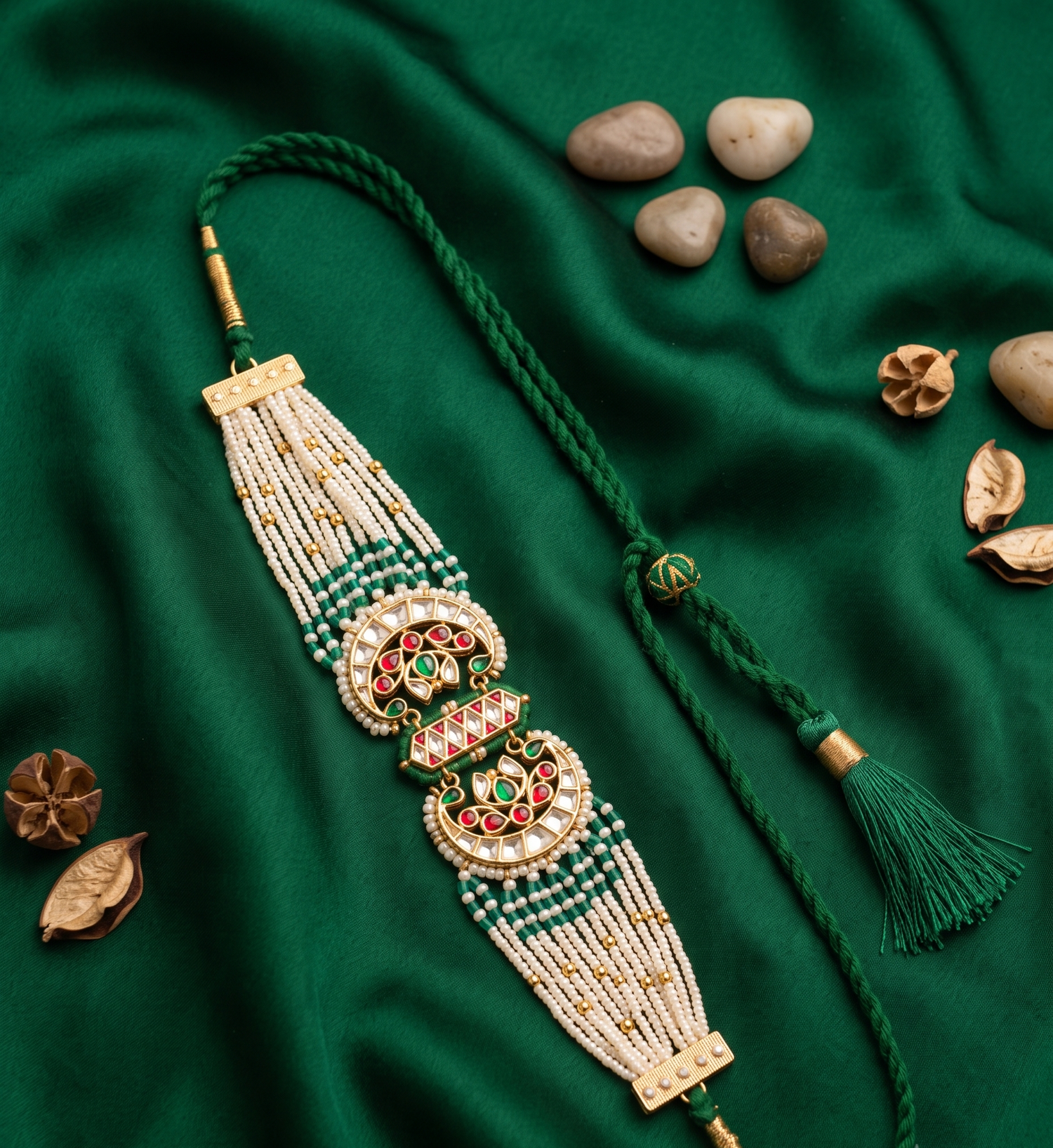 Jadau Charm Bajuband - Gold