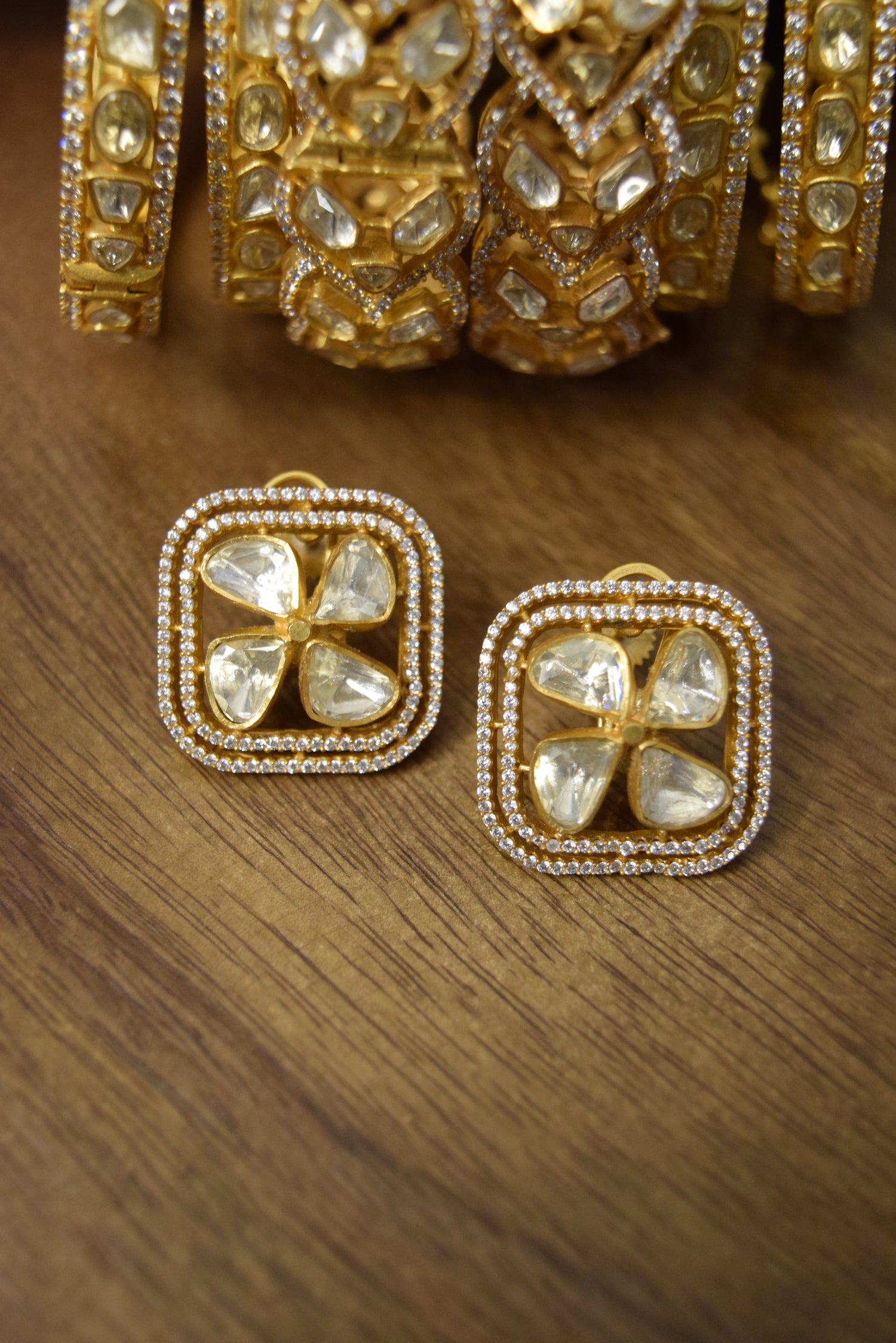 Golden Mirage Studs