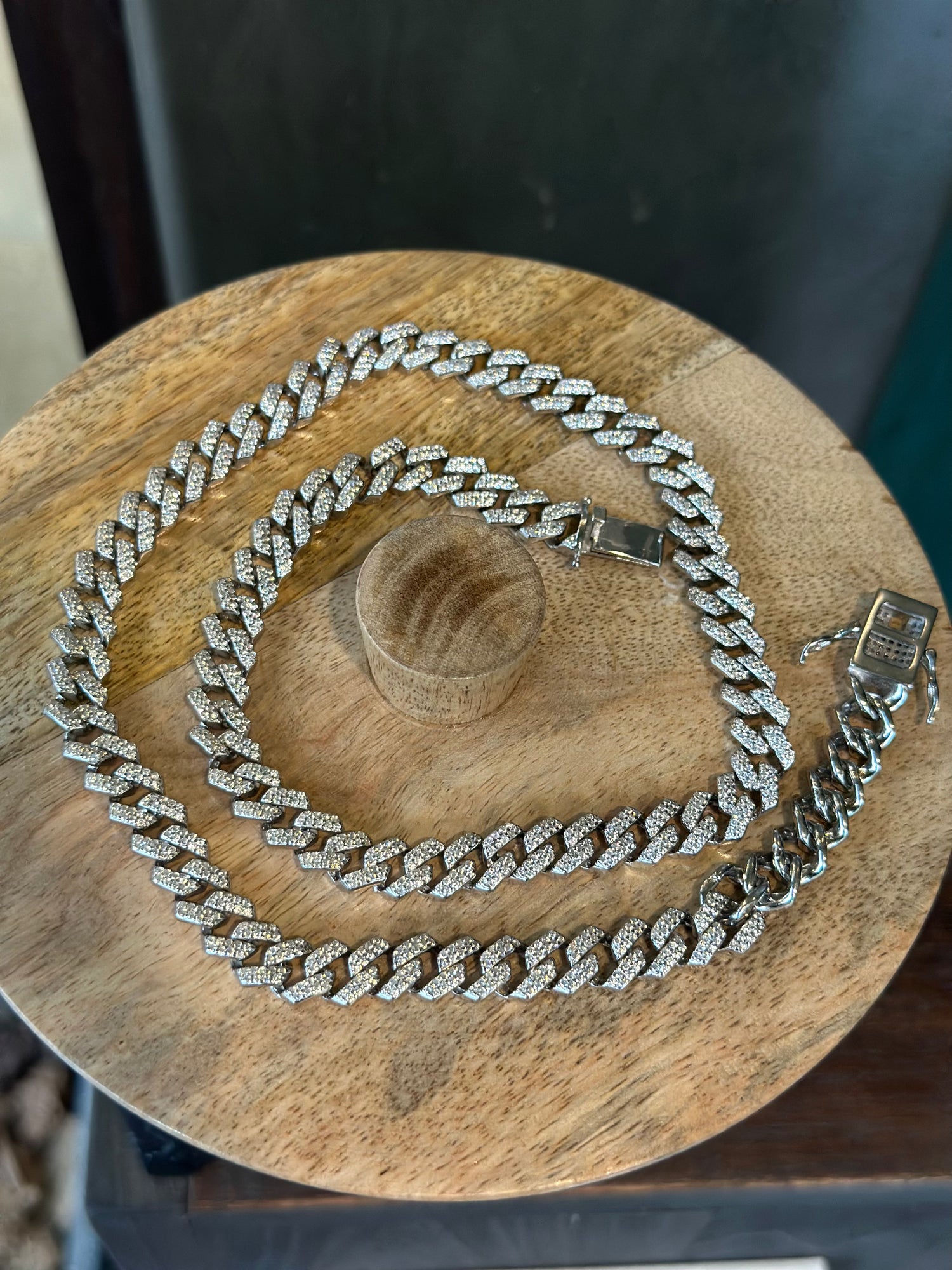 Men’s 92.5 Sterling Silver Figaro Link Chain Necklace