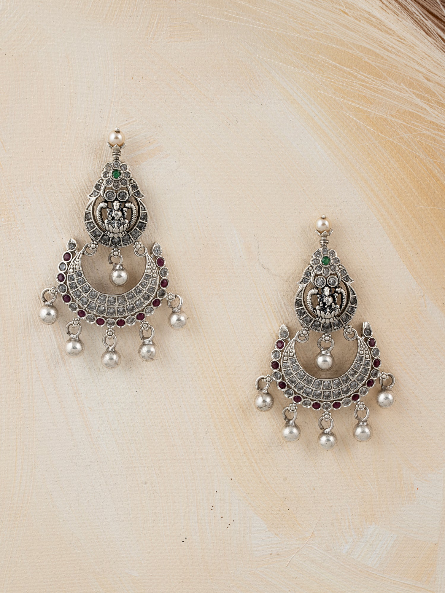 Birdie Silver Chandbali