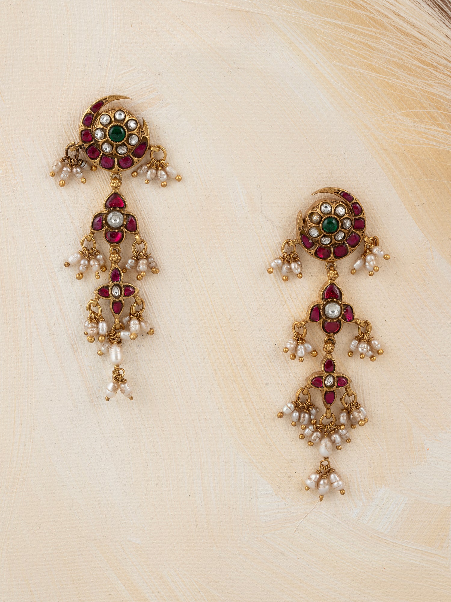 Multicolour Cluster Drop Danglers