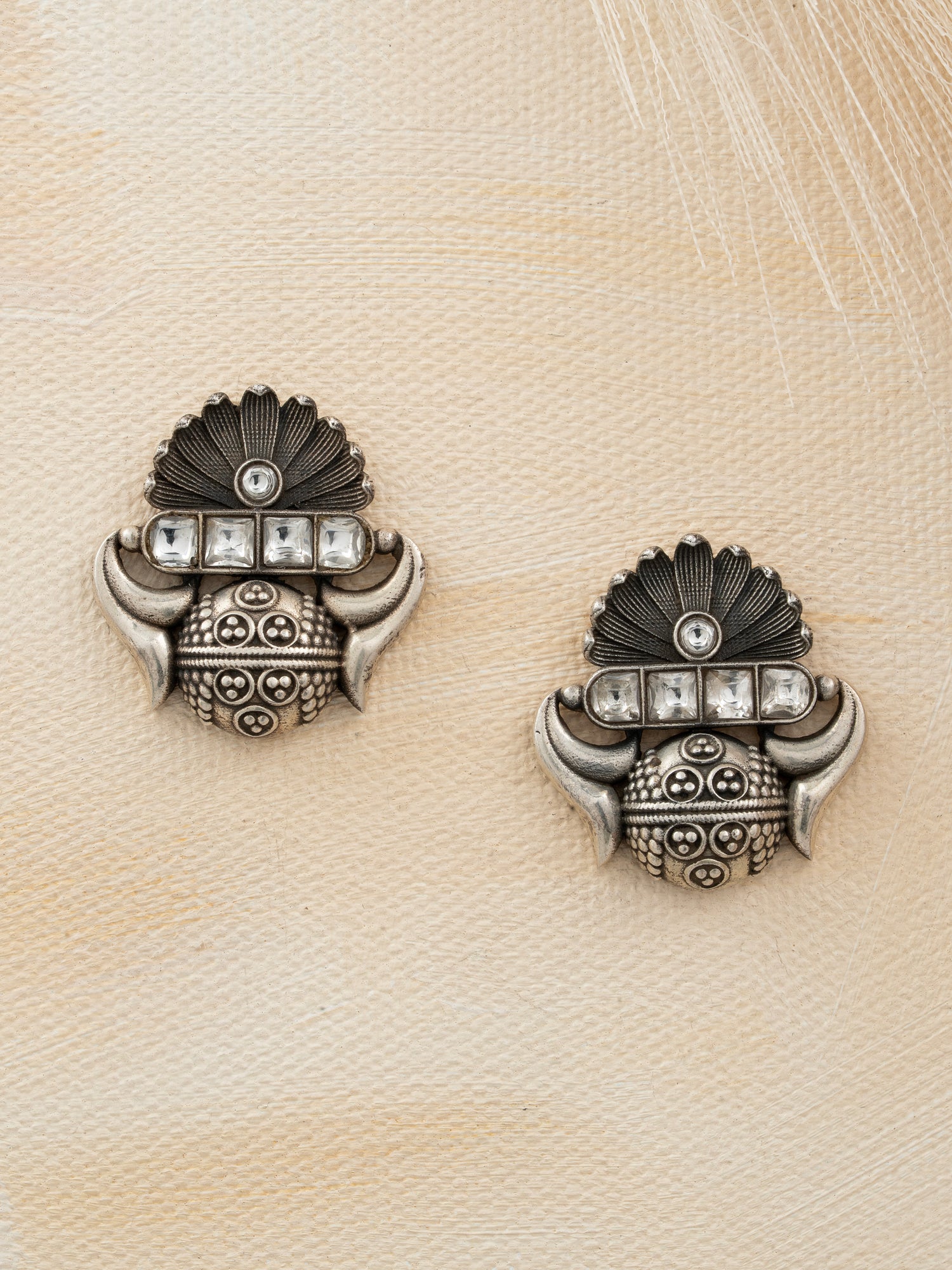 Oxidized Tribal Studs