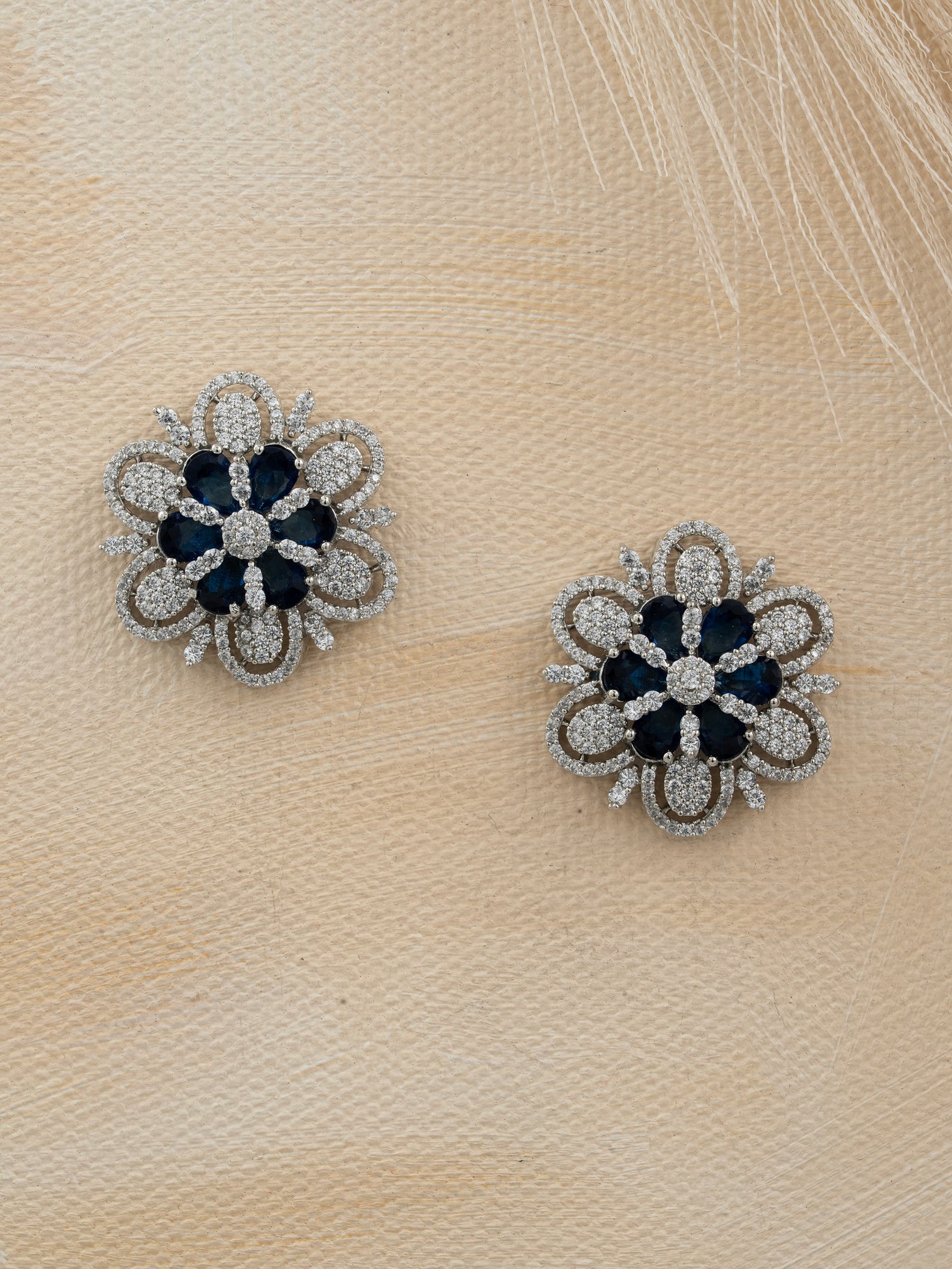 Royal Azure Petal Studs