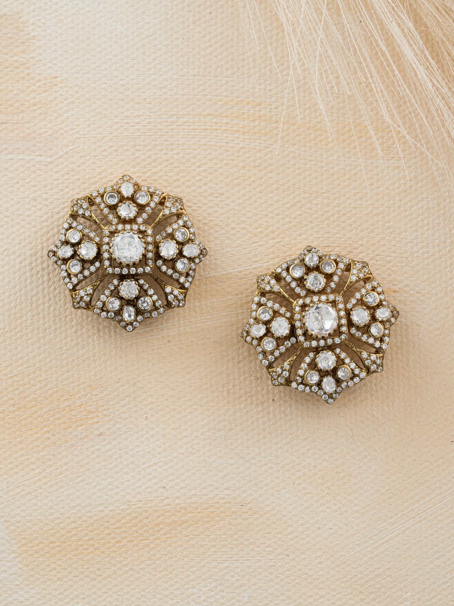 Floral Diamond Studs