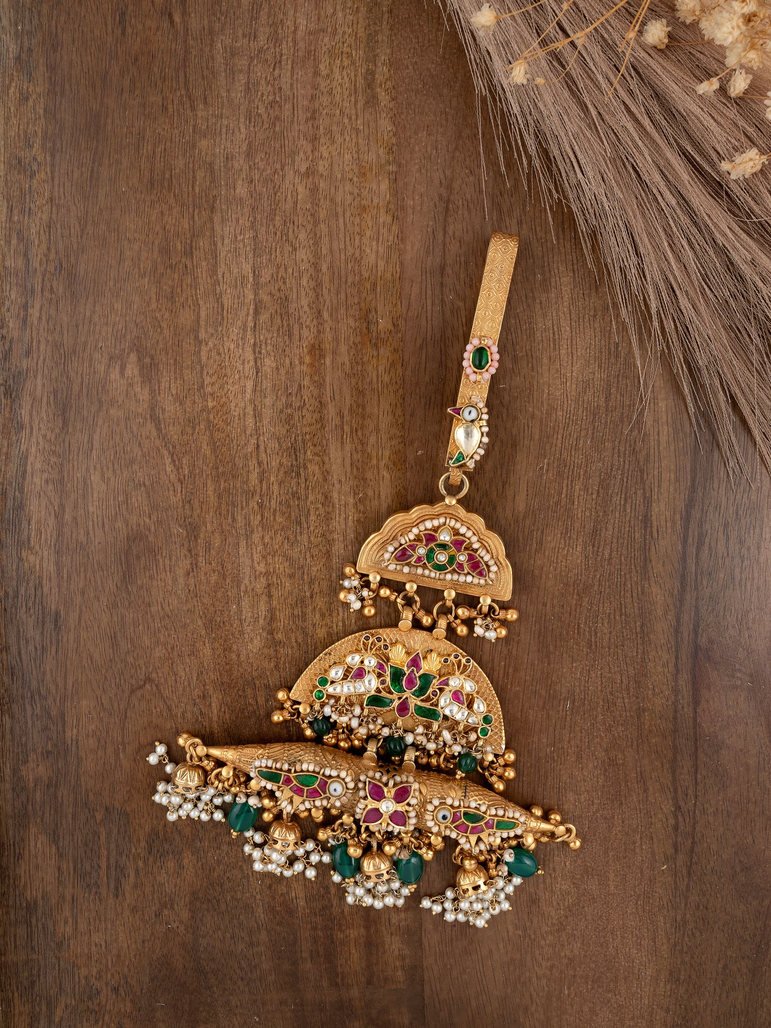 Multicolor Gold Plated Mishr Juda