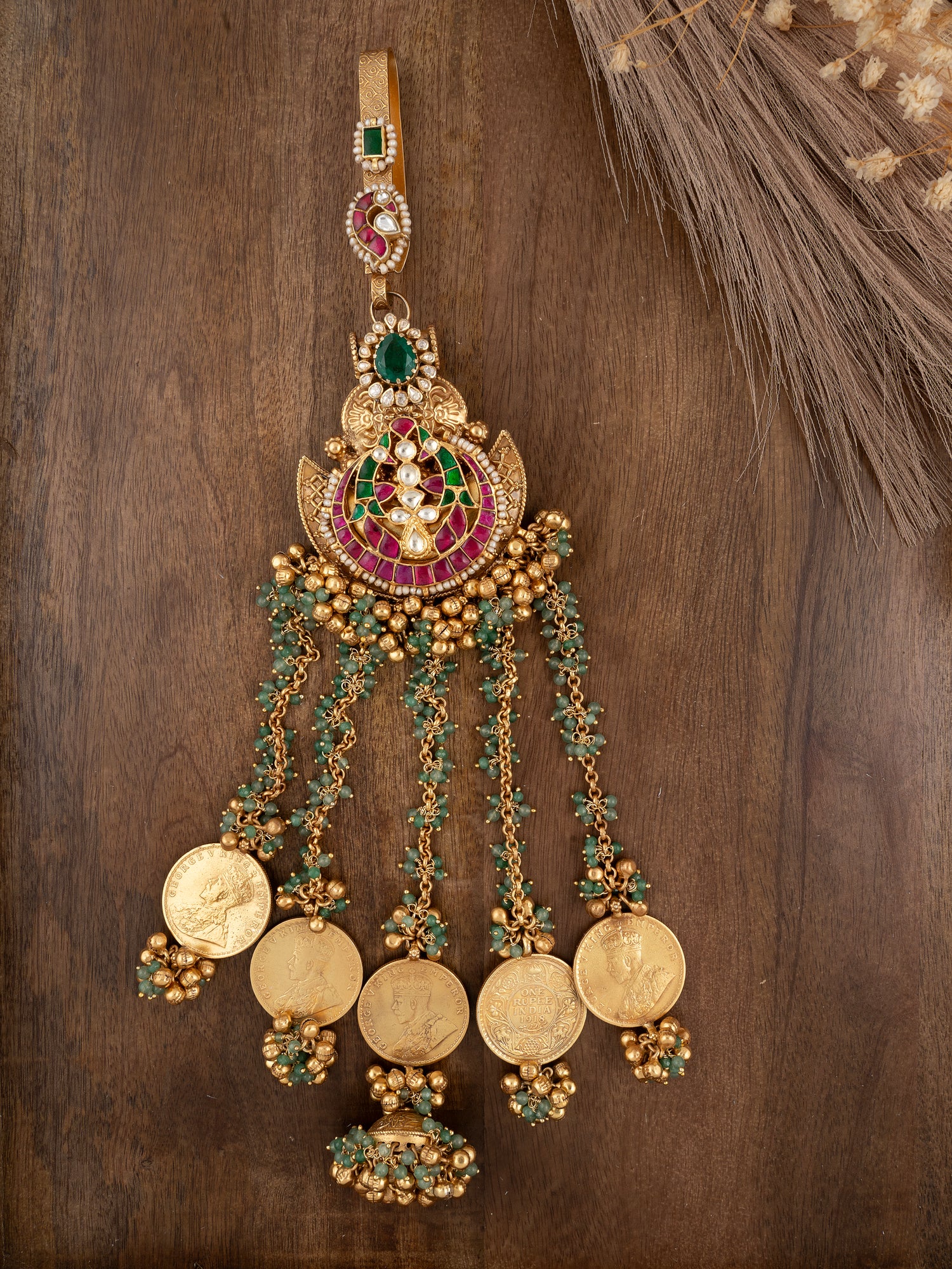 Multicolor Gold Plated Mishr Juda