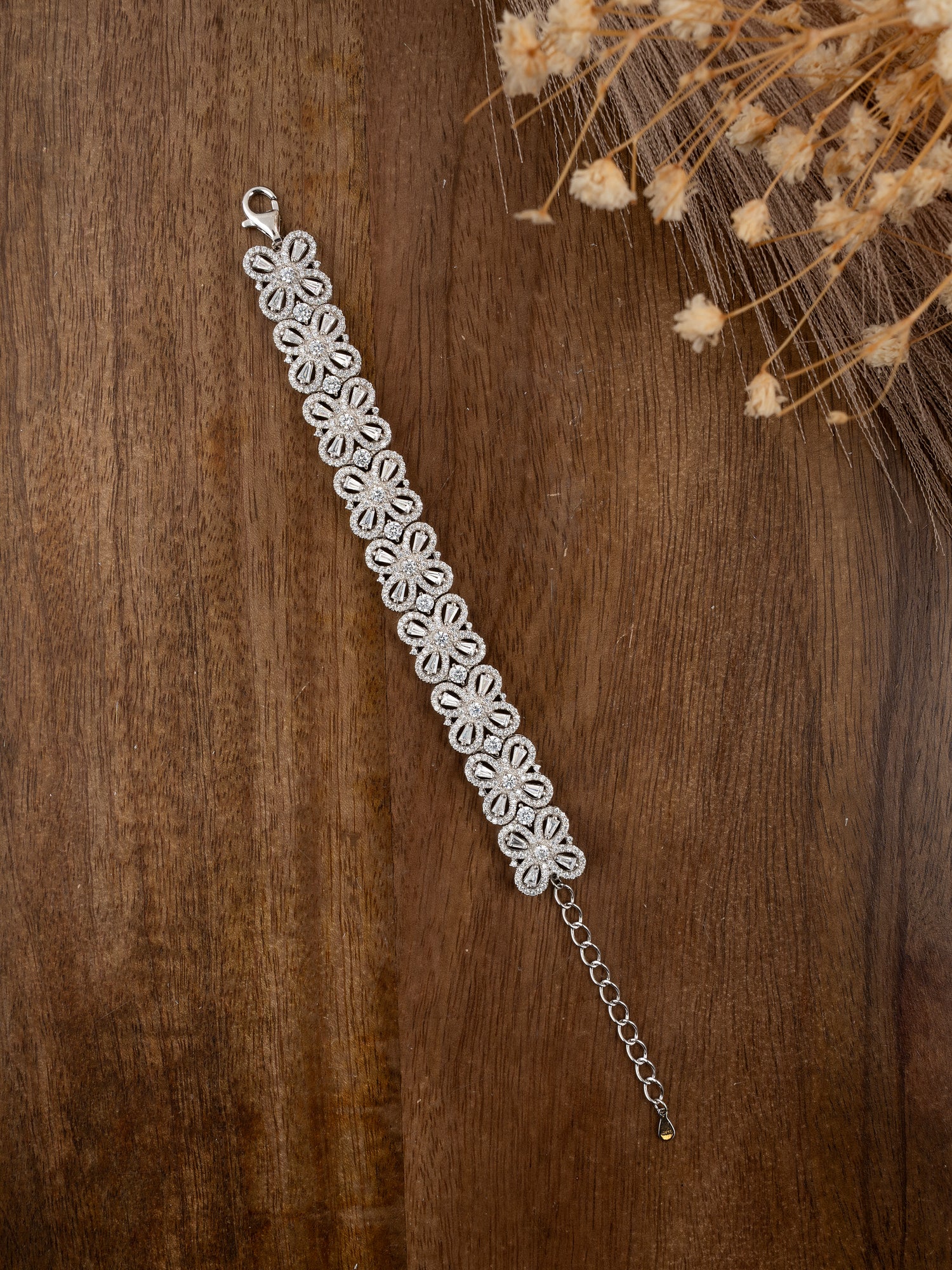 92.5 Silver Diamond Bracelet