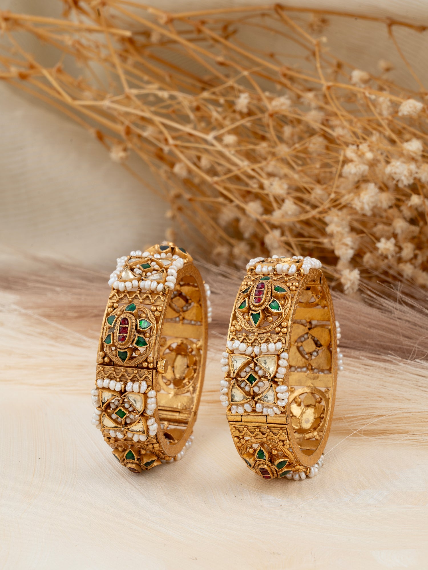 Multicolour Traditional Kundan Bangles