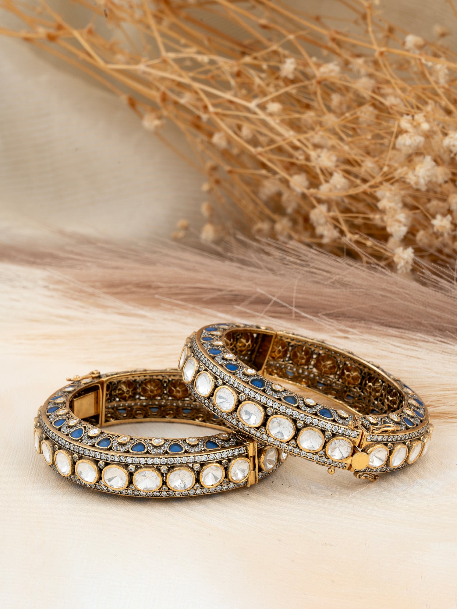 Noor-e-Shaam Sapphire Bangles