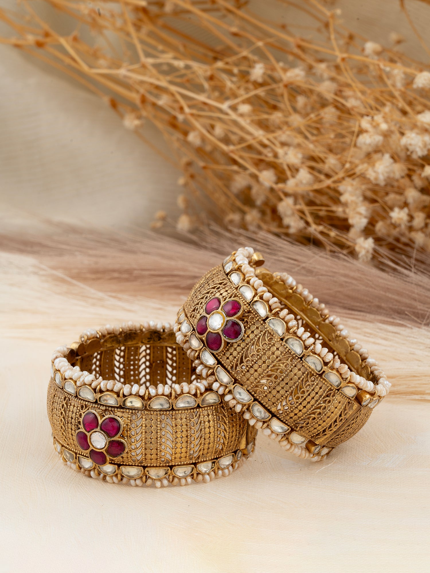 Floral Kundan Kadas