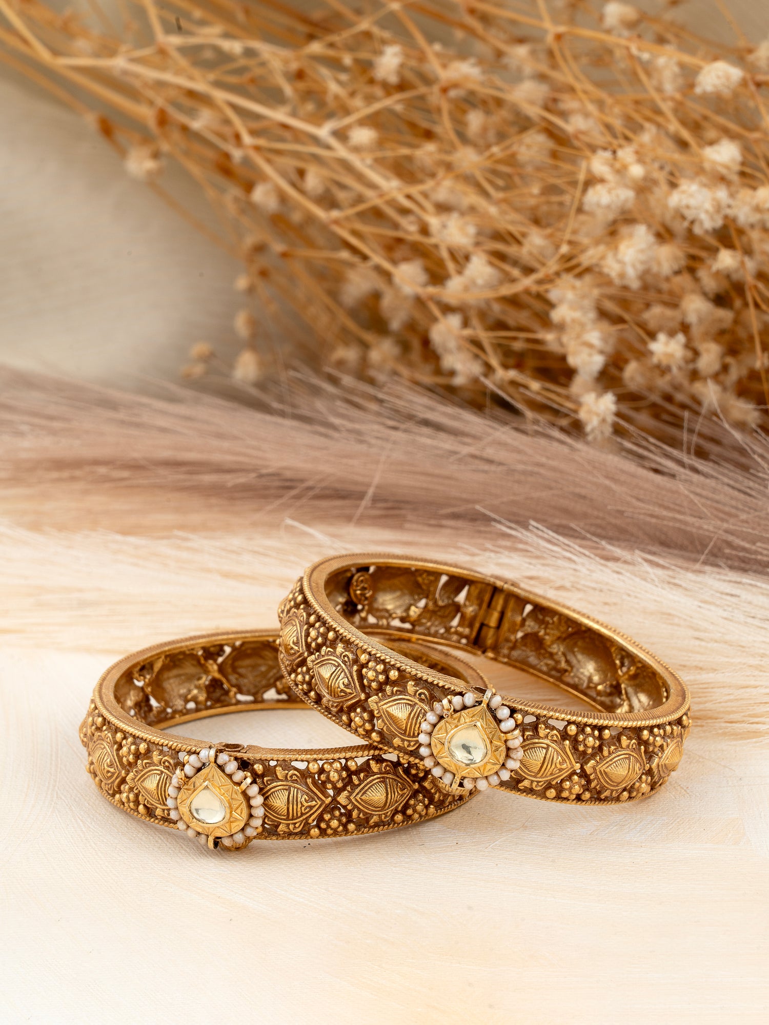 Heritage Kundan Bangles