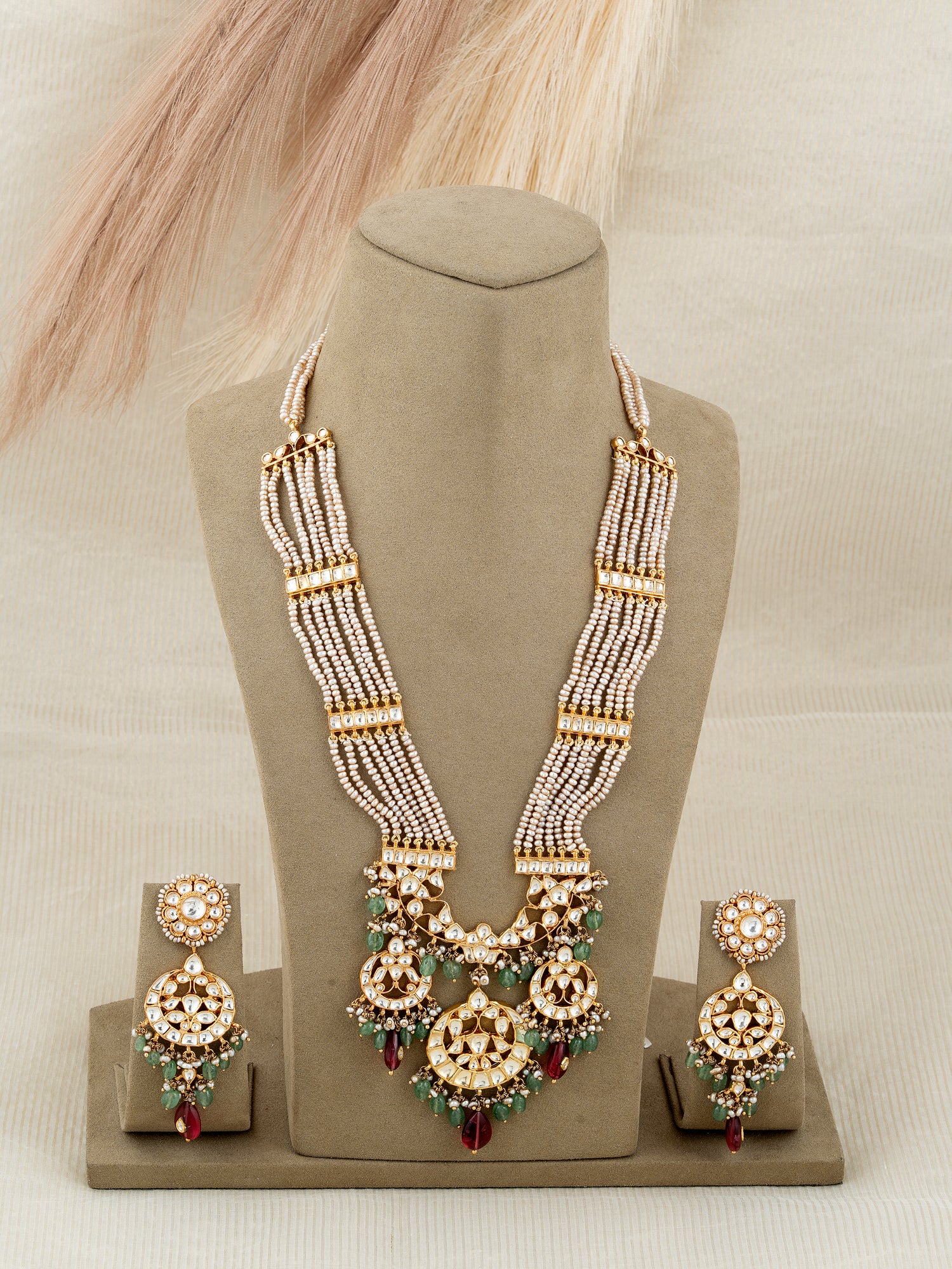 Jadau Kundan Long Necklace Set