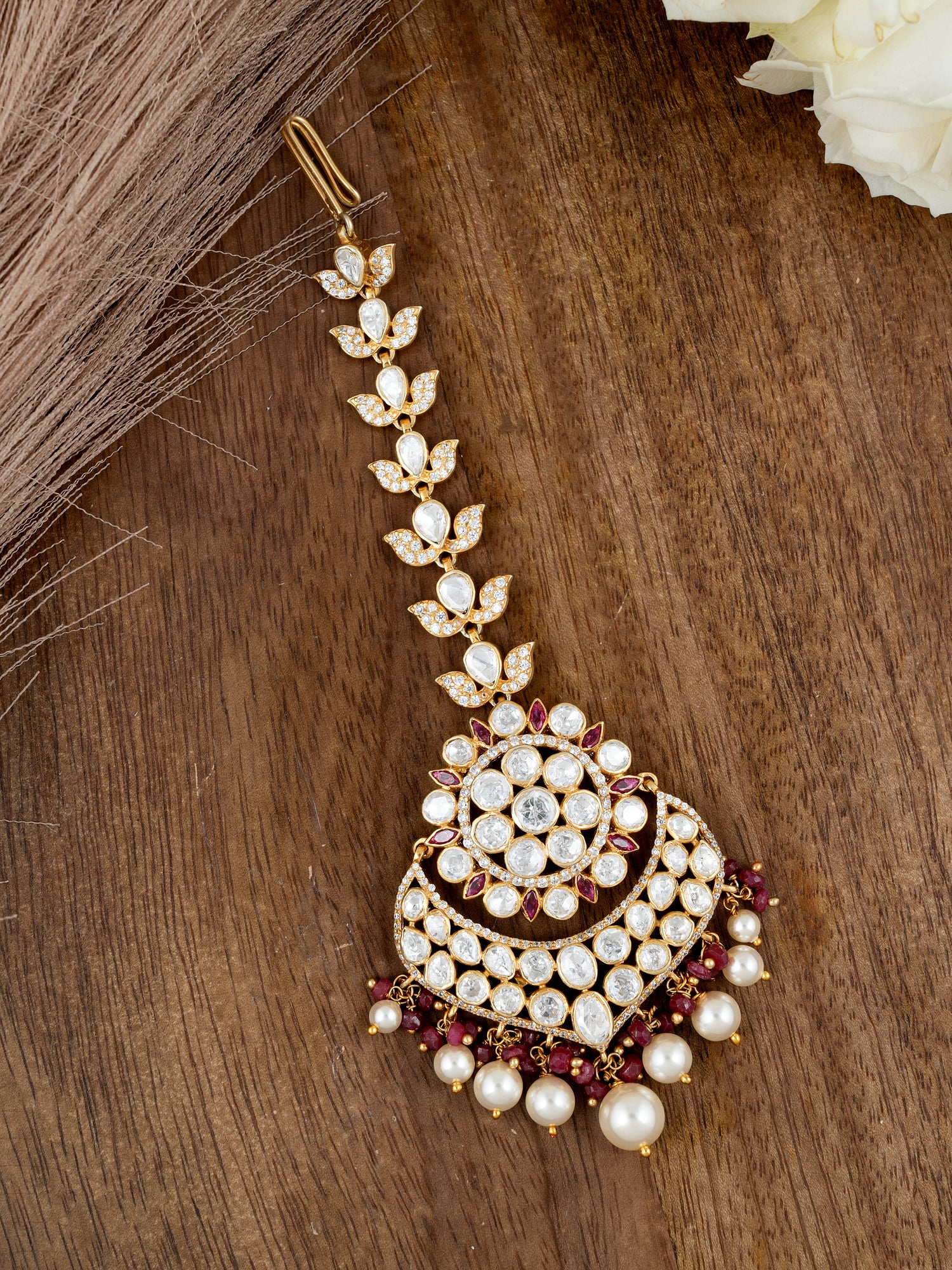 Aarohi Silver Pearl Tikka