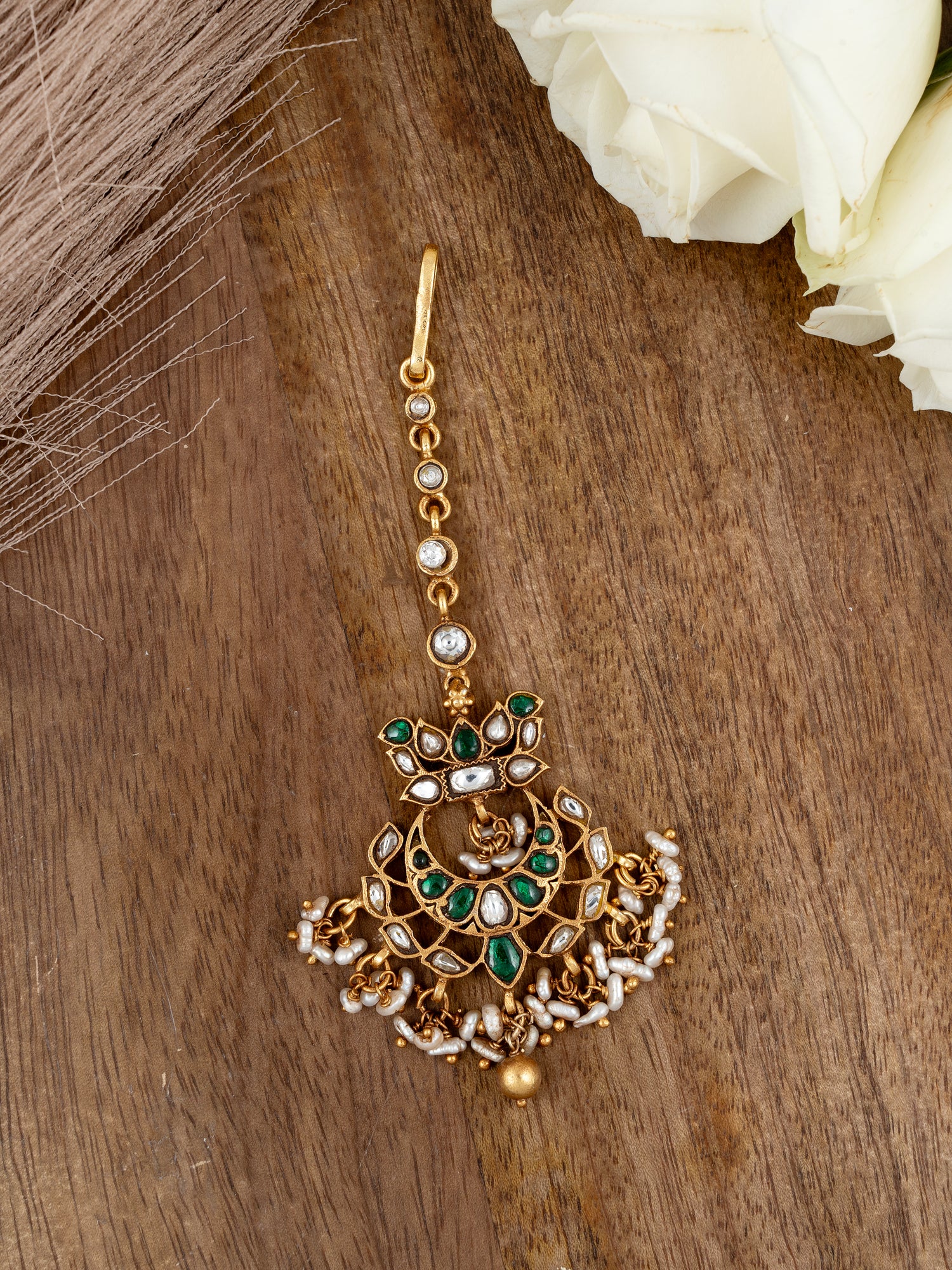 Sitara Kundan Silver Tikka