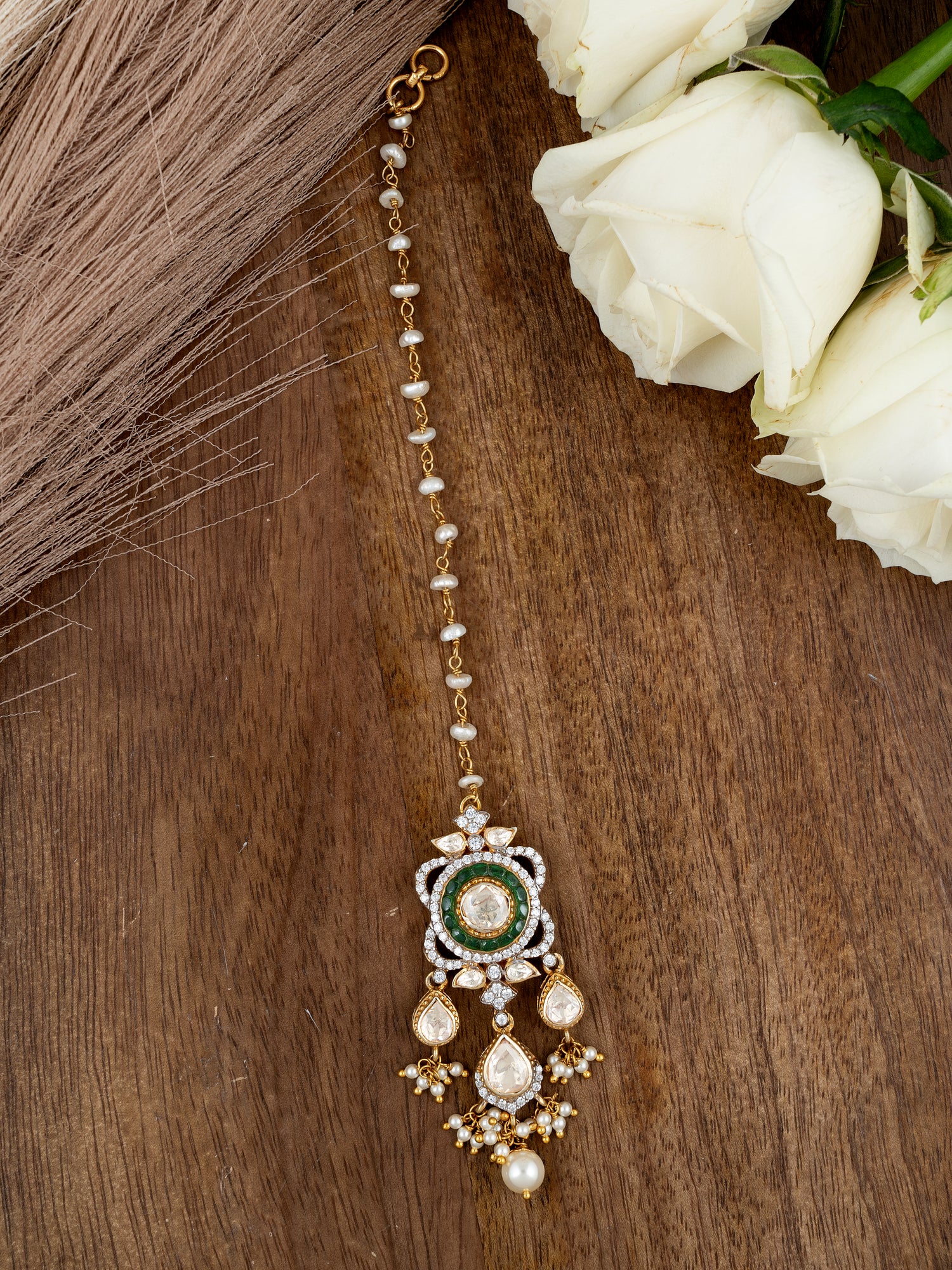 Sitara Kundan Silver Tikka